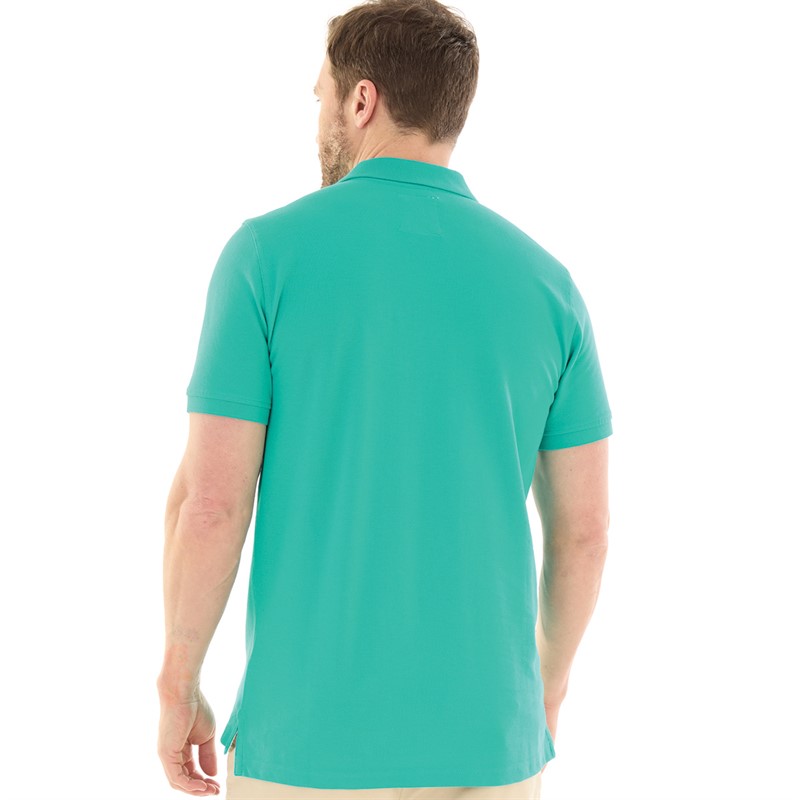 Crew Clothing Mens Melbury Solid Polo Veridian Green