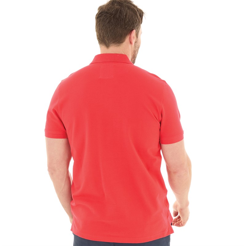 Crew Clothing Mens Melbury Solid Polo Tomato Puree