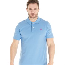 Crew Clothing Mens Melbury Solid Polo Copen Blue