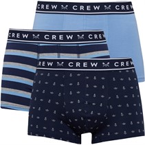 Crew Clothing Mens Three Pack Boxers Multi