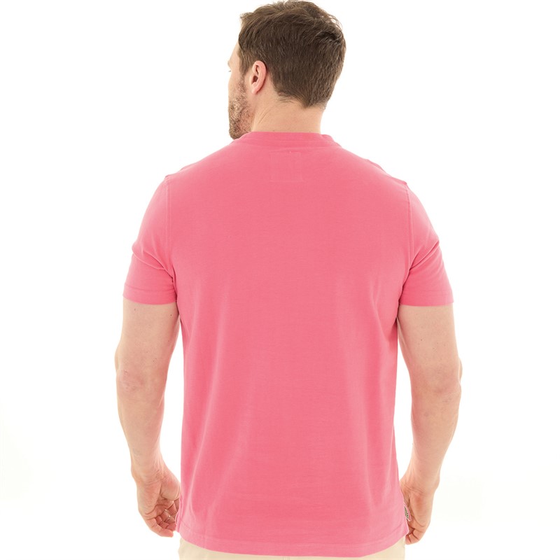 Crew Clothing Mens Round Neck T-Shirt Rapture Rose