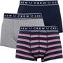 Crew Clothing Mens Three Pack Boxers Multi