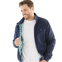 Crew Clothing Mens Harrington Jacket Navy