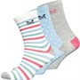 Crew Clothing Womens Three Pack Socks Multi