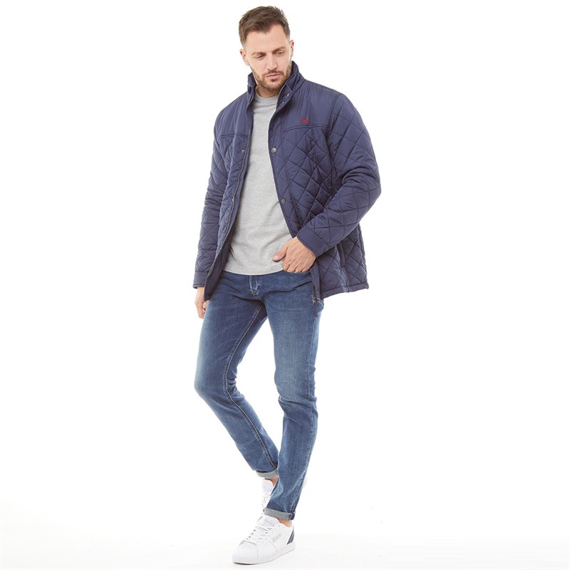 Download Buy Crew Clothing Mens Lightweight Quilted Jacket Navy