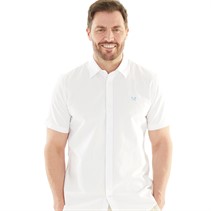 Crew Clothing Mens Oxford Short Sleeve Shirt White