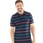 Crew Clothing Mens Stripe Polo Navy Multi