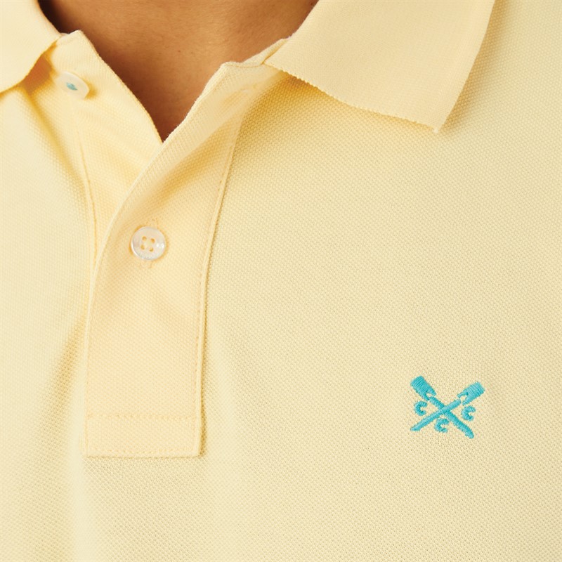 Crew Clothing Mens Melbury Solid Polo Lemon