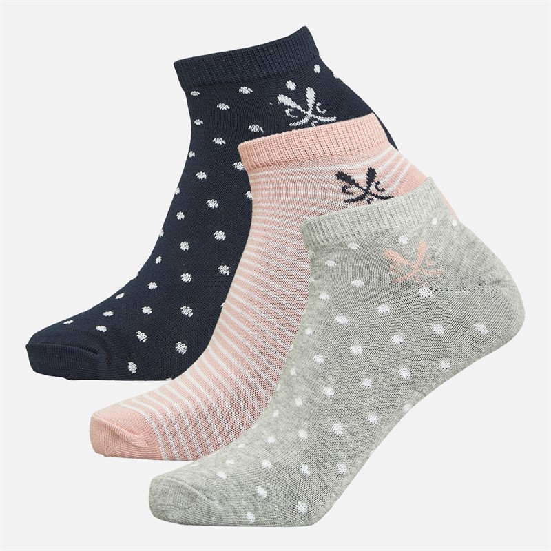 Buy Crew Clothing Womens Three Pack Trainer Socks Multi