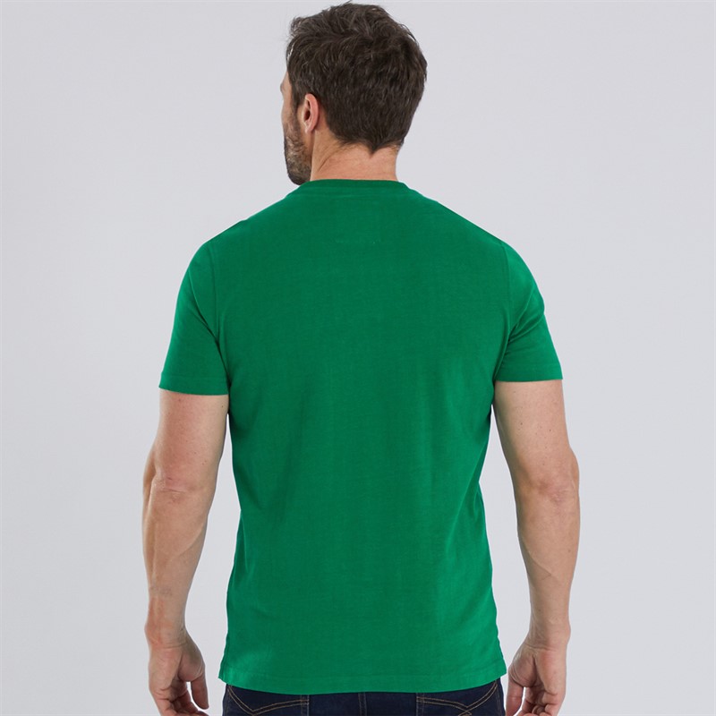 Crew Clothing Mens Crest Graphic T-Shirt Verdant Green