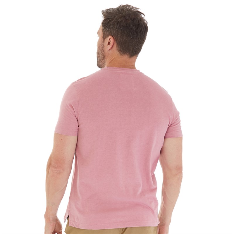 Crew Clothing Mens Round Neck T-Shirt Rose Marl