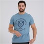 Crew Clothing Mens Crest Graphic T-Shirt Faded Denim