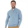 Crew Clothing Mens 1/2 Zip Neck Jumper Denim Blue