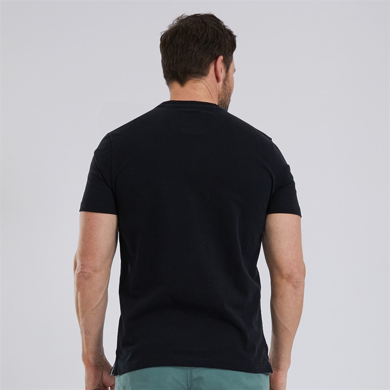 Crew Clothing Mens Round Neck T-Shirt Black