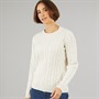 Crew Clothing Womens Chunky Cable Knit Jumper Sand