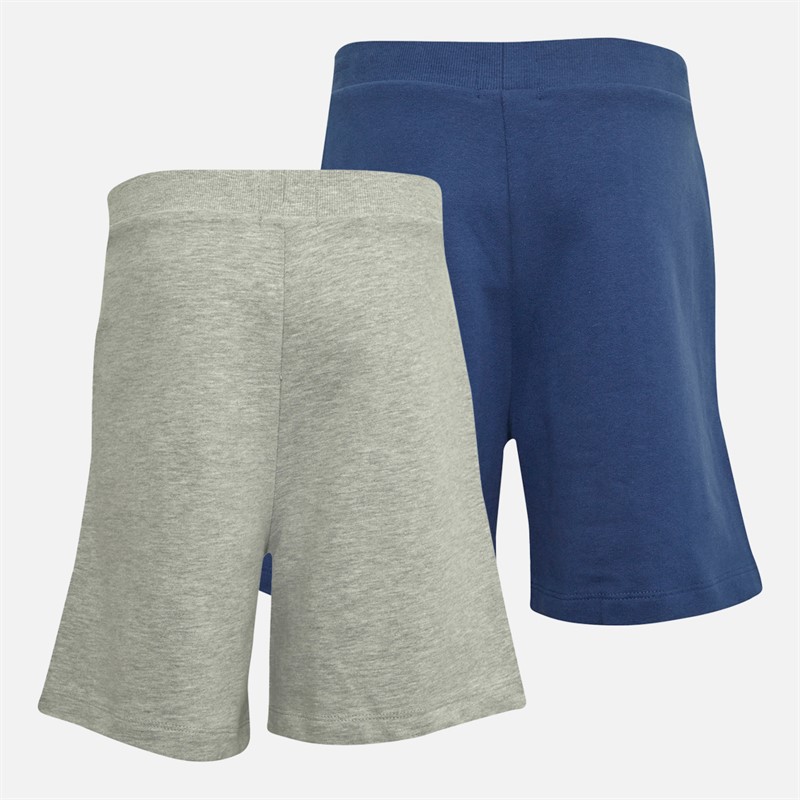 Crew Clothing Boys Two Pack Jersey Shorts Navy/Grey