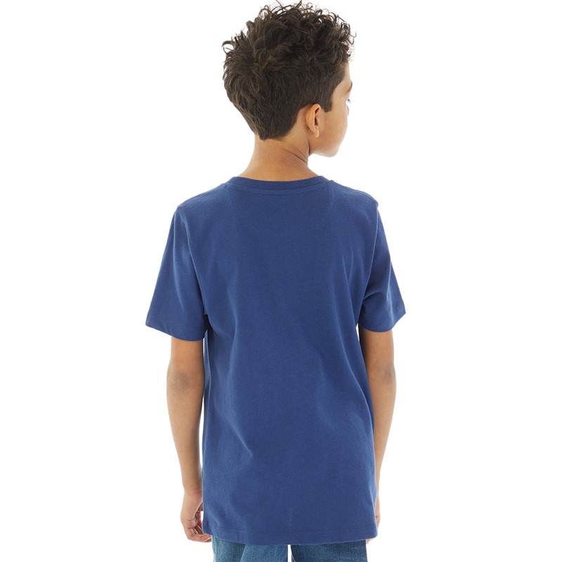 Crew Clothing Boys Embroidered Logo Classic T-Shirt Navy