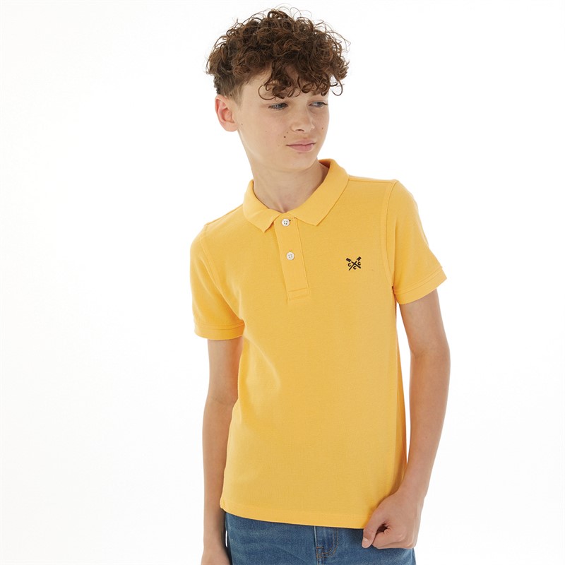 Crew Clothing Boys Classic Pique Polo Yellow