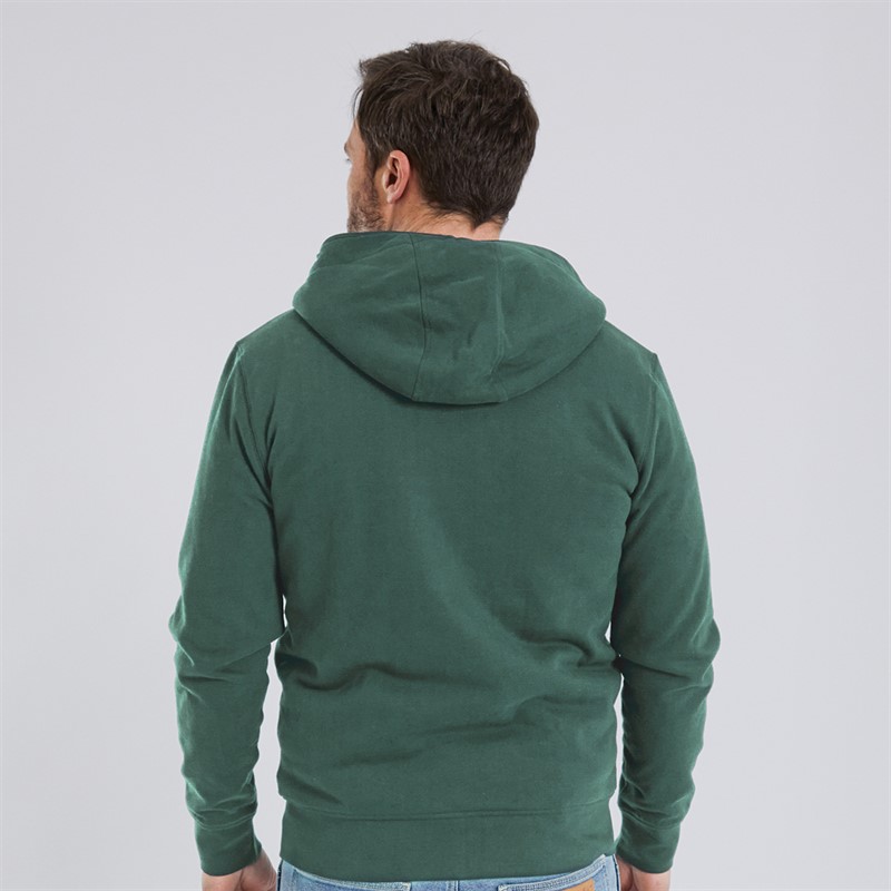 Crew Clothing Mens 1/2 Zip Solid Borg Fleece Green