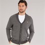 Crew Clothing Mens Shawl Neck Cardigan Charcoal Marl/Grey Marl