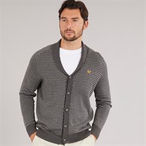 Crew Clothing Mens Shawl Neck Cardigan Charcoal Marl/Grey Marl