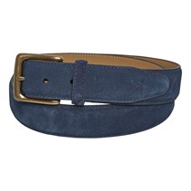 Crew Clothing Mens Suede Belt Navy