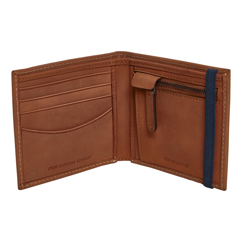 Crew Clothing Mens Blade Wallet Tan