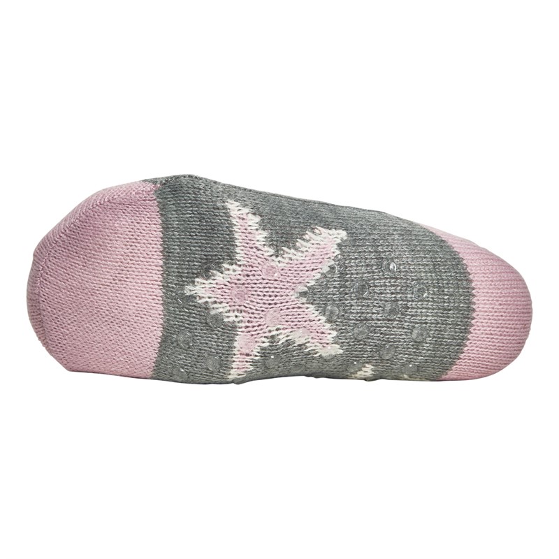 Crew Clothing Womens Cosy Socks Pink/Grey Marl