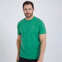 Crew Clothing Mens Round Neck T-Shirt Pinegreen