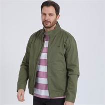 Crew Clothing Mens Harrington Jacket Four Leaf Clover