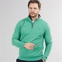 Crew Clothing Mens 1/2 Zip Solid Sweatshirt Deep Sea