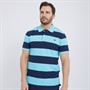 Crew Clothing Mens Stripe Polo Bachelor Button/Navy