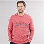 Crew Clothing Mens Embroidered Sweatshirt Holly Berry