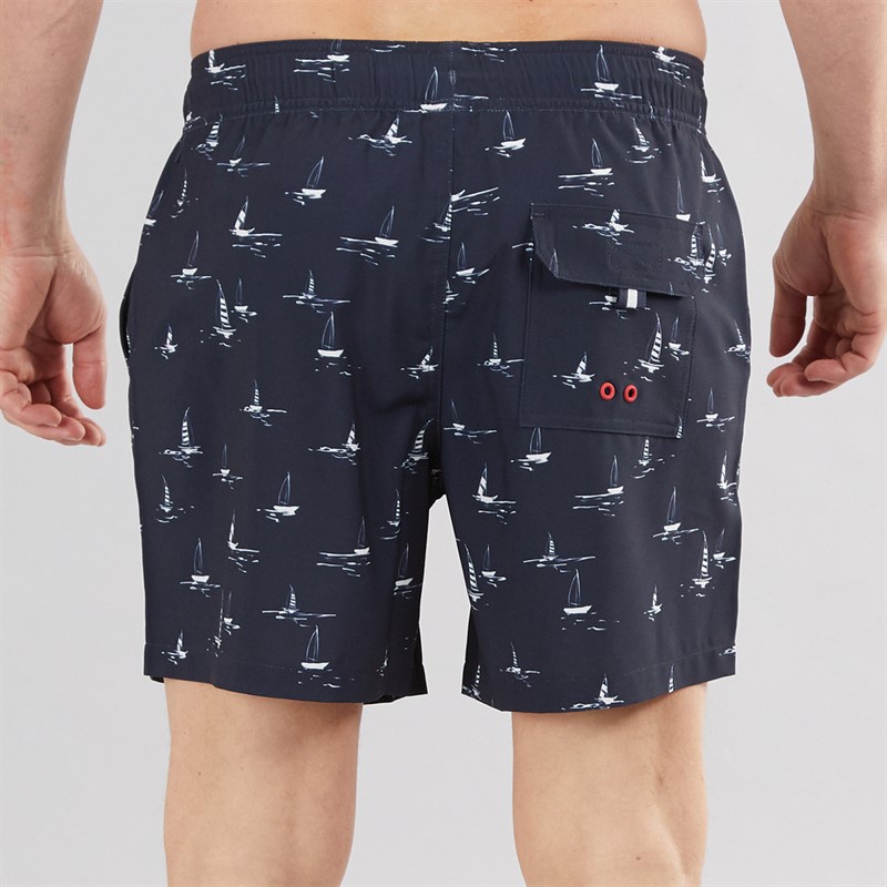 Crew Clothing Mens Boat Swim Shorts Navy