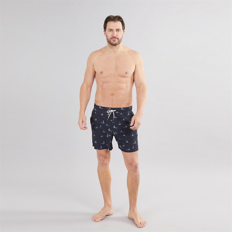 Crew Clothing Mens Boat Swim Shorts Navy
