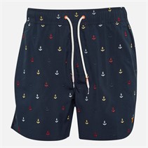 Crew Clothing Mens Anchor Swim Shorts Dark Navy