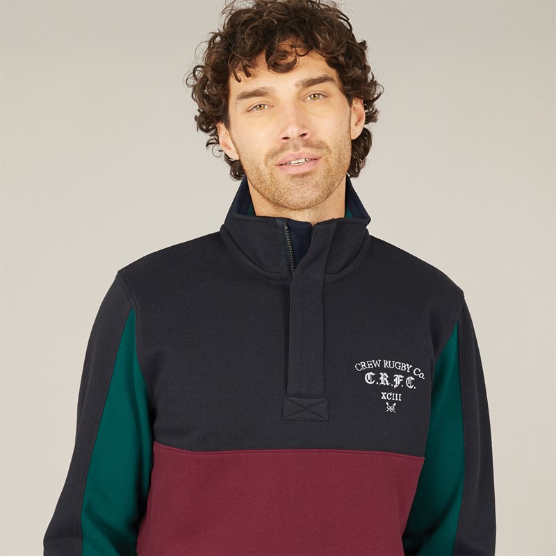 Crew Clothing Mens Interest Padstow Sweatshirt Darknavy/Altanicdeep