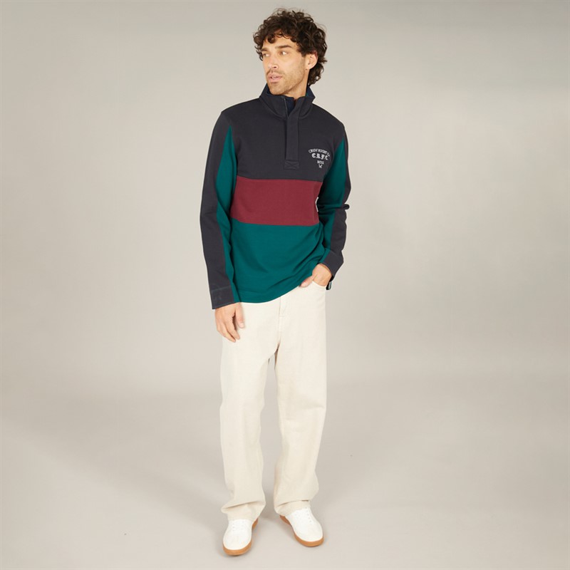 Crew Clothing Mens Interest Padstow Sweatshirt Darknavy/Altanicdeep