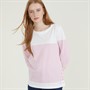 Crew Clothing Womens Cassie Button Detail T-Shirt Whitelinen Cashmere Rose