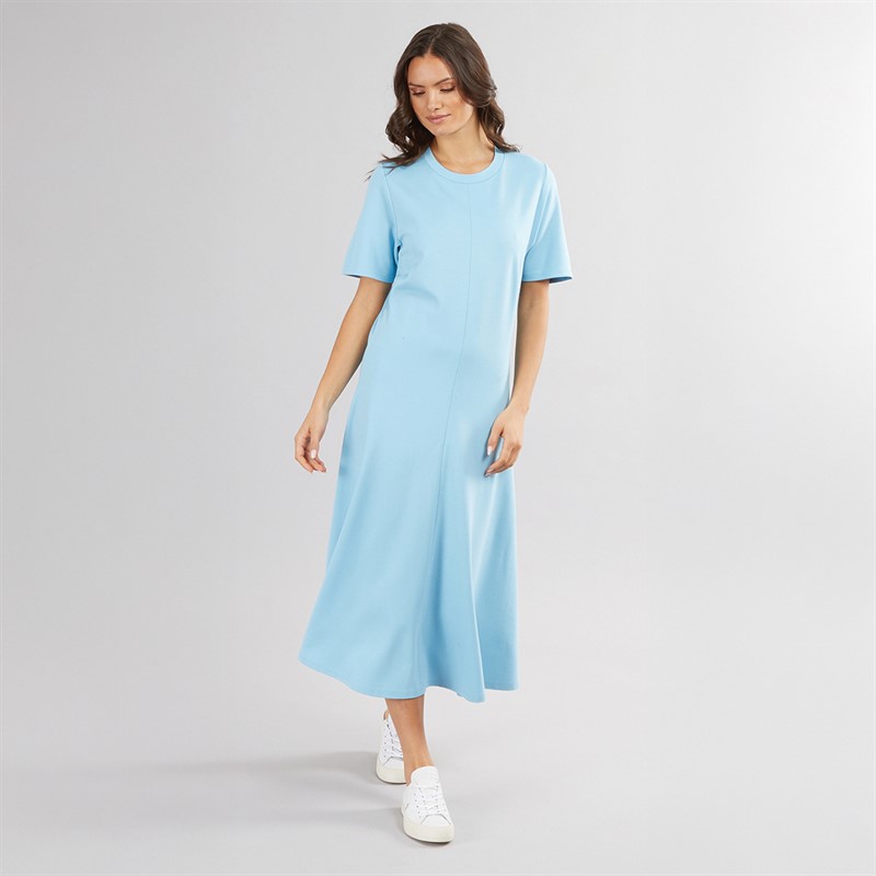 Crew Clothing Womens Ponte Jersey T-Shirt Dress Airblue