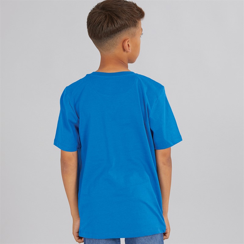 Crew Clothing Boys Crew Rope Logo T-Shirt Snorkel Blue