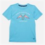 Crew Clothing Boys Crew Flags T-Shirt Noreseblue