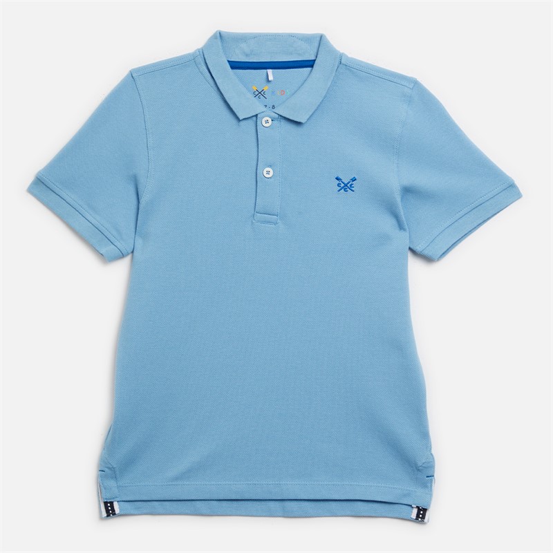 Crew Clothing Boys Classic Pique Polo Dusk Blue