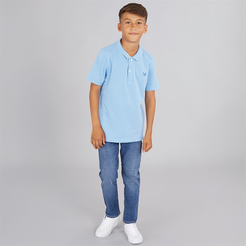 Crew Clothing Boys Classic Pique Polo Dusk Blue