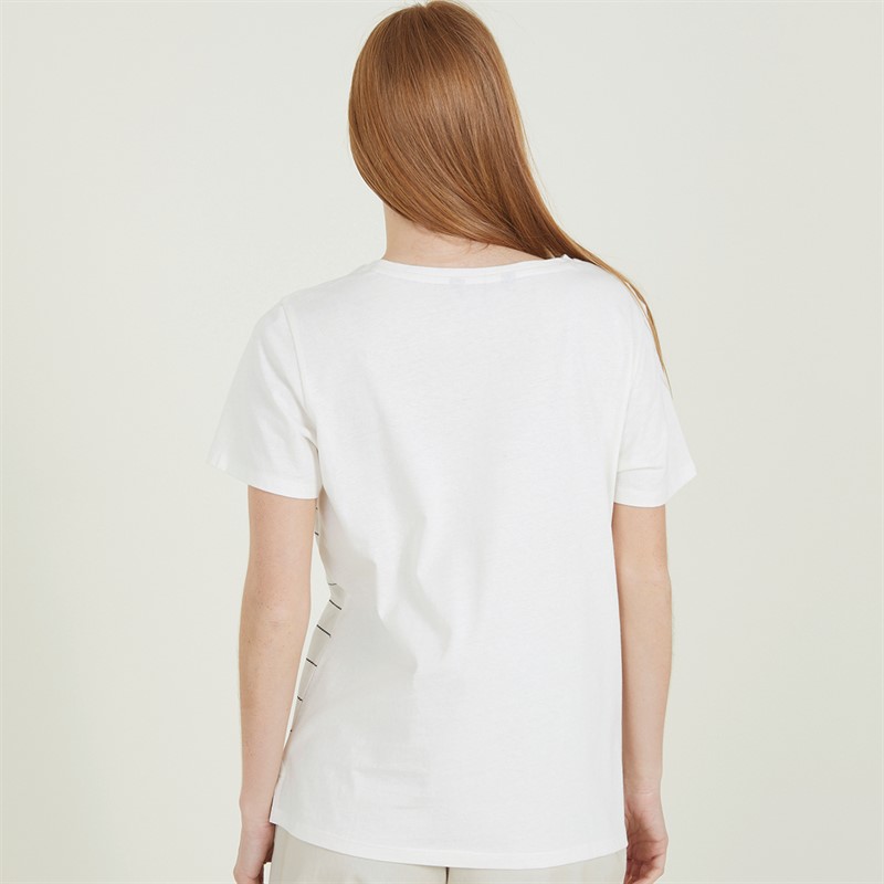 Crew Clothing Womens Rope T-Shirt White Linen