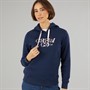 Crew Clothing Womens Graphic Hoodie Heritage Navy