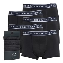 Crew Clothing Mens Five Pack Jersey Boxers Black