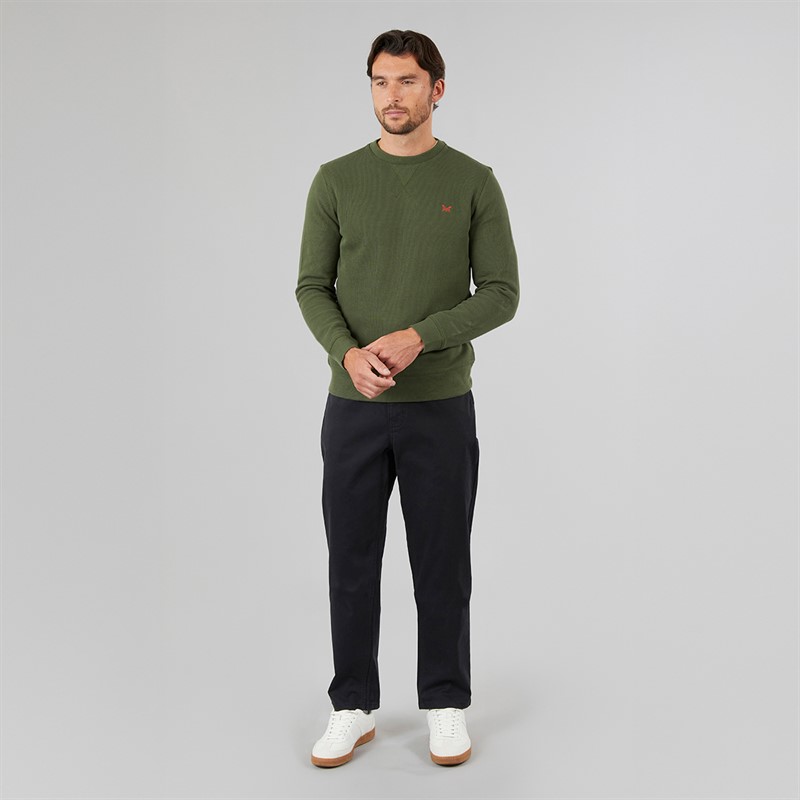 Crew Clothing Mens Five Pocket Bedford Cord Trousers Heritage Black