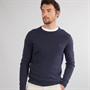 Crew Clothing Mens Crew Neck Jumper Heritage Dark Navy