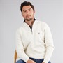 Crew Clothing Mens 1/2 Zip Solid Sweatshirt Rainyday Marl